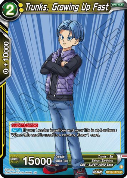 BT18-117UC Trunks, Growing Up Fast (Foil)