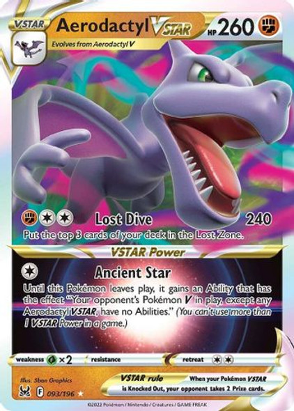 [SWSH11][LOR-093/196UR] Aerodactyl VSTAR (Holo)