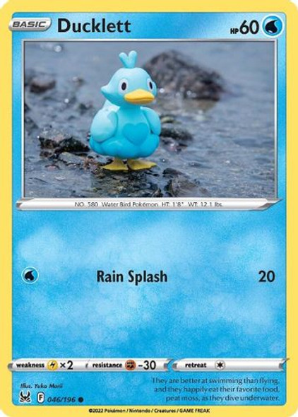 SWSH11-046/196C Ducklett (Reverse Holo)