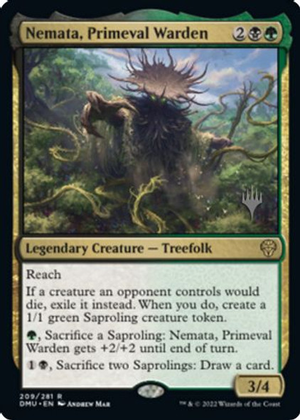 Planeswalker Stamped - Nemata, Primeval Warden-209R