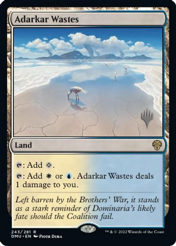Planeswalker Stamped - Adarkar Wastes-243R