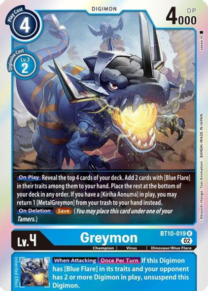 BT10-019R Greymon (Foil)