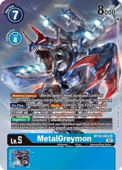 BT10-024SR MetalGreymon (Alternate Art) (Foil)