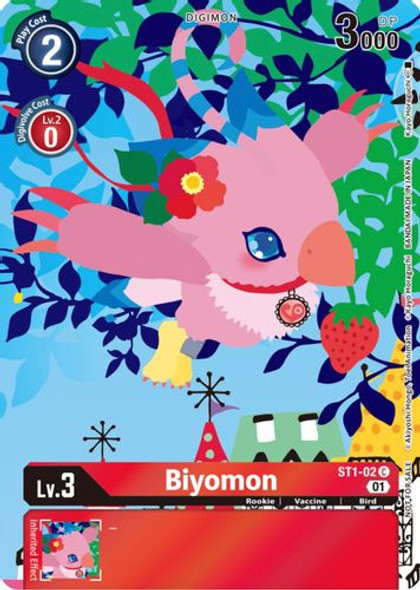 ST01-02C Biyomon (Tamer's Card Set 2 Floral Fun) (Foil)