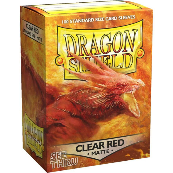 Dragon Shield MATTE (100) Clear Red