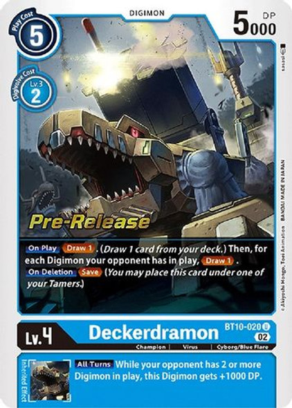 BT10-020U Deckerdramon (Prerelease Stamp) (Foil)