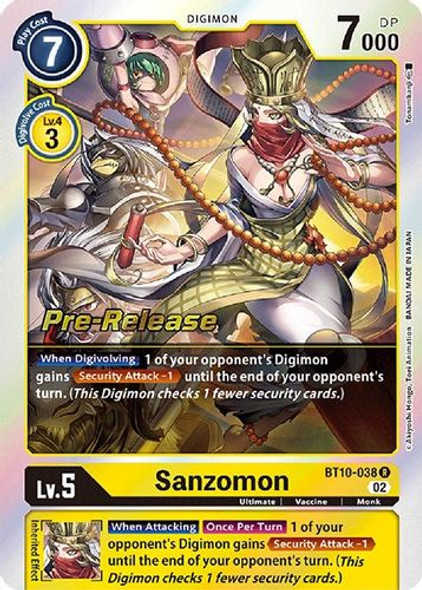 BT10-038R Sanzomon (Prerelease Stamp) (Foil)