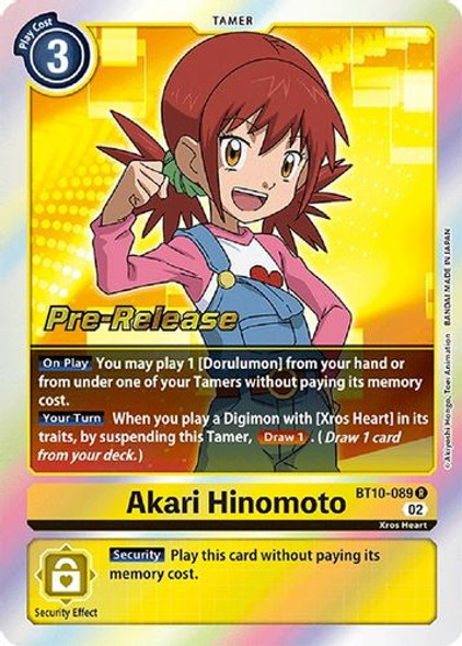 BT10-089R Akari Hinomoto (Prerelease Stamp) (Foil)