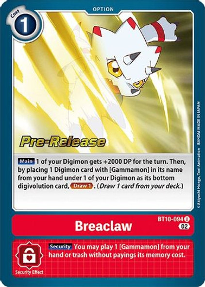 BT10-094U Breaclaw (Prerelease Stamp) (Foil)