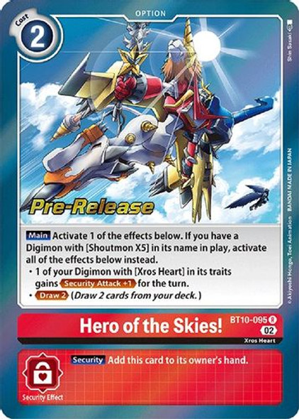 BT10-095R Hero of the Skies! (Prerelease Stamp) (Foil)