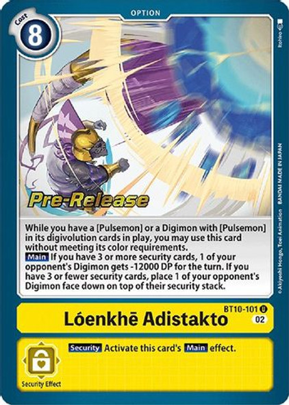 BT10-101U Loenkhe Adistakto (Prerelease Stamp) (Foil)