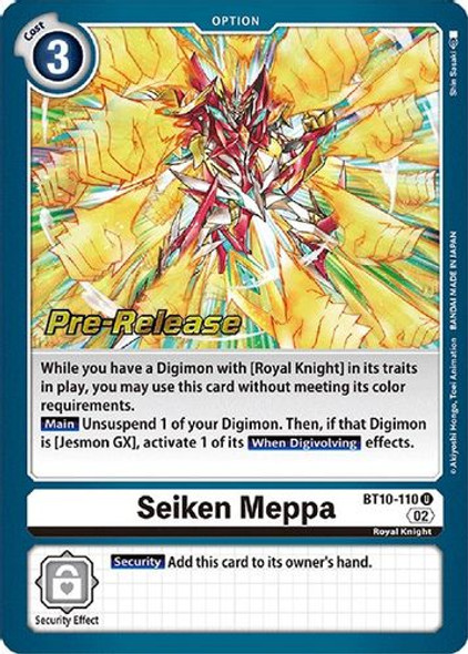 BT10-110U Seiken Meppa (Prerelease Stamp) (Foil)