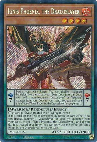 DABL-EN022 Ignis Phoenix, the Dracoslayer (Secret Rare) <1st>