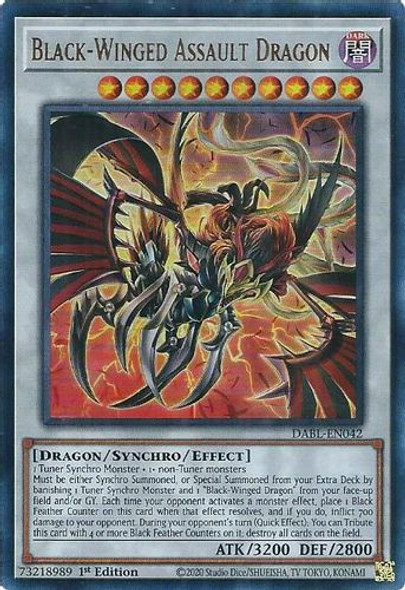 DABL-EN042 Black-Winged Assault Dragon (Ultra Rare) <1st>