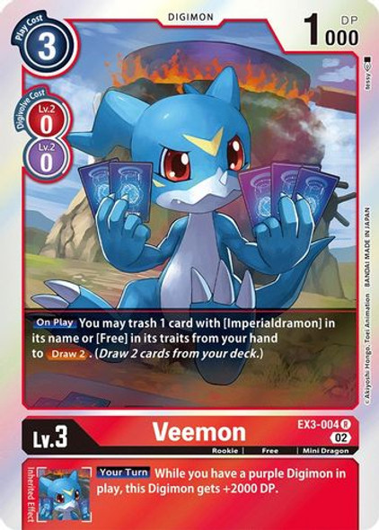 [EX03-004R] Veemon (Foil)