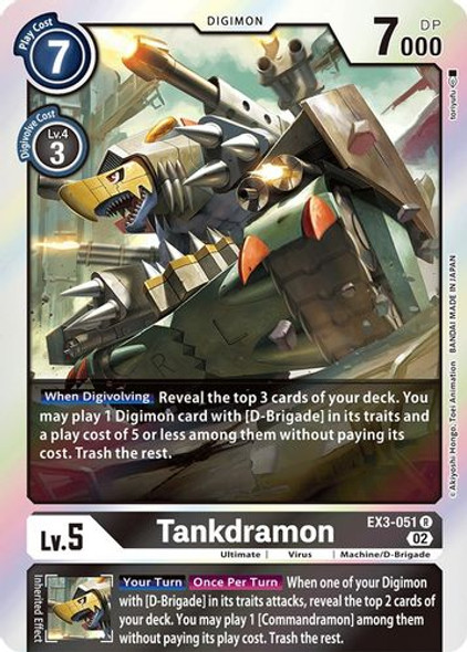 [EX03-051R] Tankdramon (Foil)
