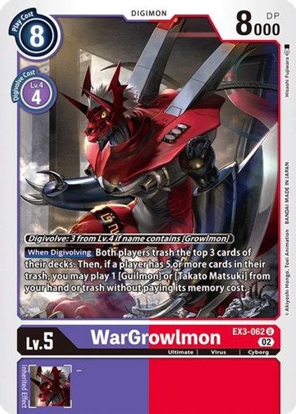 [EX03-062U] WarGrowlmon