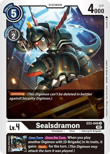 EX03-049U Sealsdramon (Draconic Roar Promo Pack) (Foil)