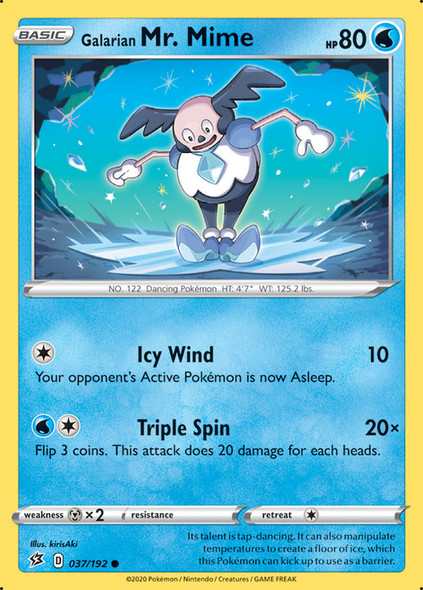 SWSH02-037/192C Galarian Mr. Mime