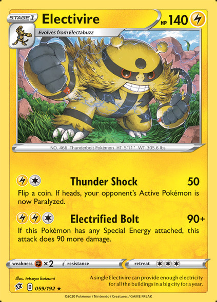 SWSH02-059/192R Electivire