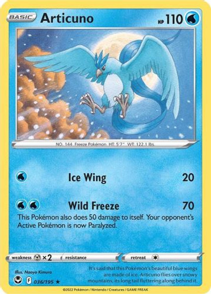 SWSH12-036/195HR Articuno (Holo)