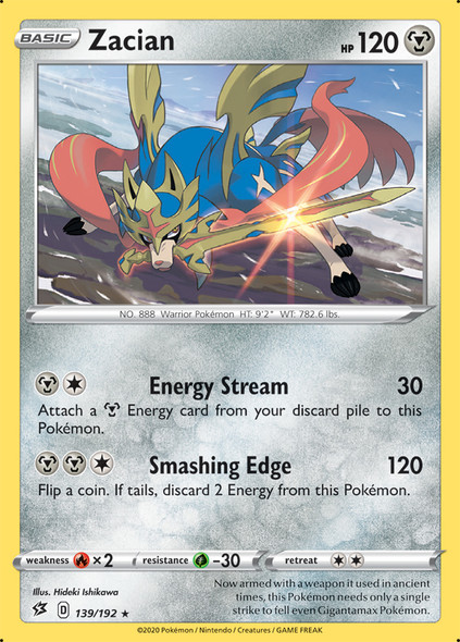 [SWSH02][RCL-139/192R] Zacian