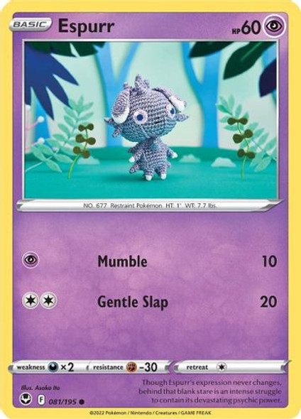 SWSH12-081/195C Espurr (Reverse Holo)