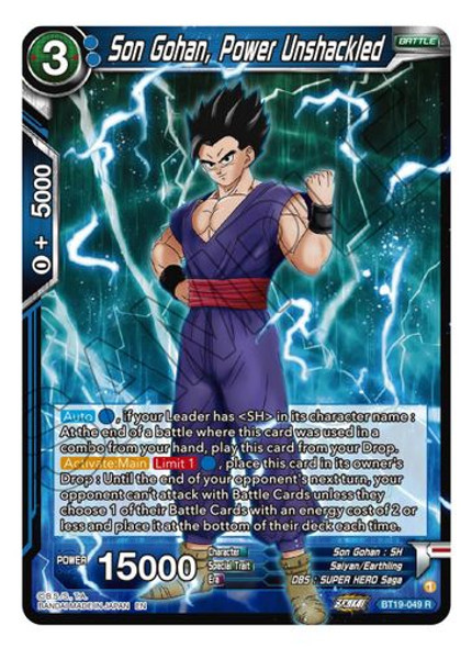 BT19-049R Son Gohan, Power Unshackled (Foil)