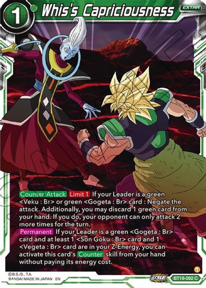 BT19-092C Whis's Capriciousness