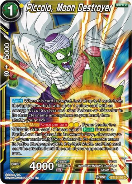 BT19-110C Piccolo, Moon Destroyer