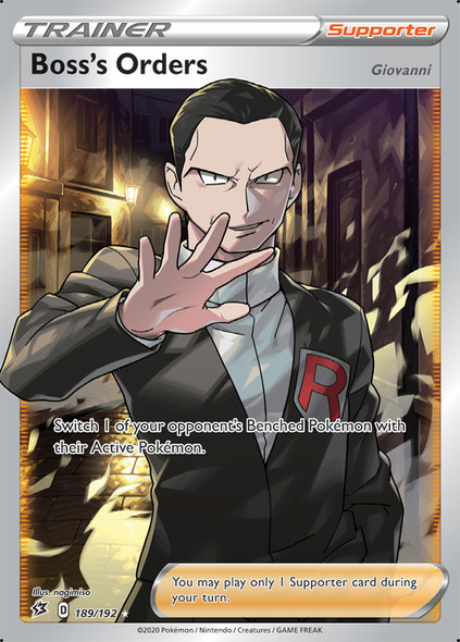 [SWSH02][RCL-189/192UR] Boss's Orders (Full Art) (Holo)