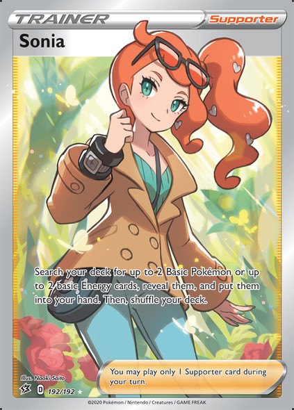 [SWSH02][RCL-192/192UR] Sonia (Full Art) (Holo)