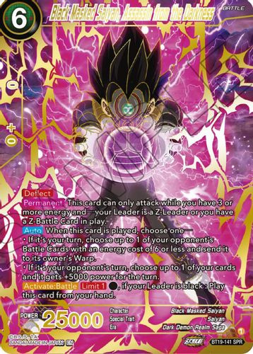BT19-141SPR Black Masked Saiyan, Assassin from the Darkness (Foil)