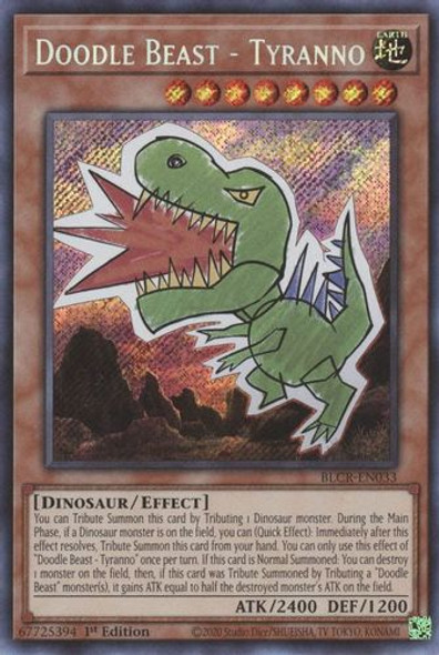 BLCR-EN033 Doodle Beast - Tyranno (Secret Rare) <1st>