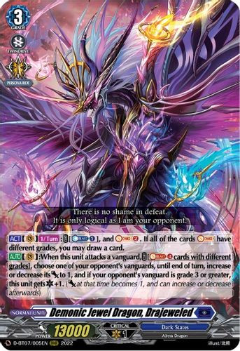 D-BT07/005EN RRR Demonic Jewel Dragon, Drajeweled