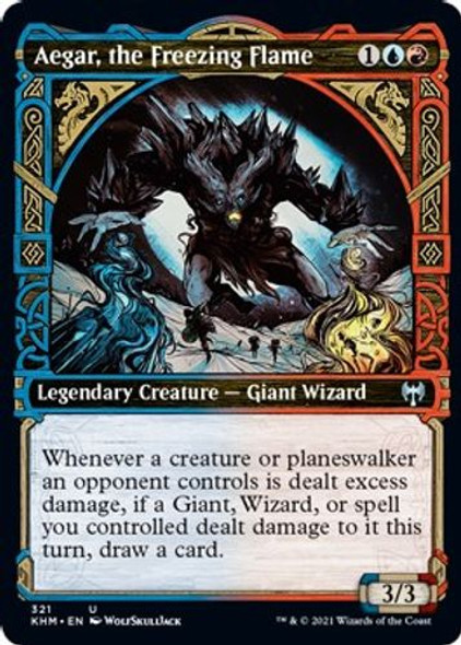 KHM-321U Aegar, the Freezing Flame (Showcase) (Foil)