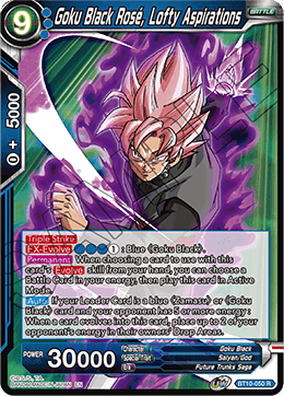 BT10-050R Goku Black Rose, Lofty Aspirations Foil