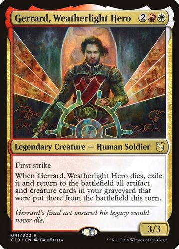 C19-041R Gerrard, Weatherlight Hero