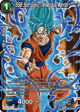 SD12-03 SSB Son Goku, Tenacious Warrior Foil