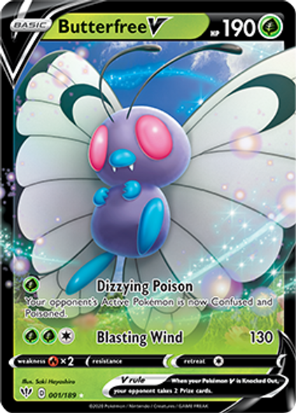 [SWSH03][DAA-001/189UR] Butterfree V (Holo)