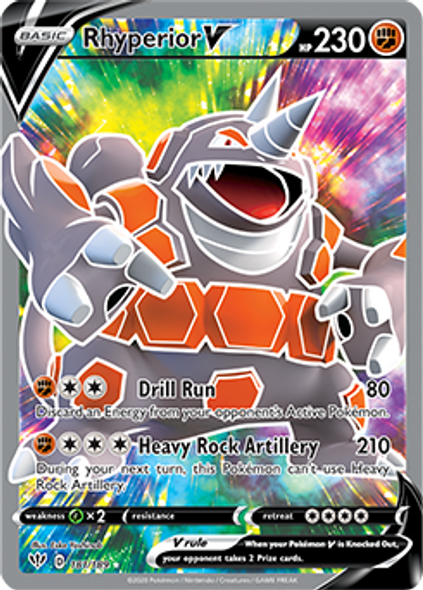 [SWSH03][DAA-181/189UR] Rhyperior V (Full Art) (Holo)