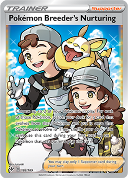 [SWSH03][DAA-188/189UR] Pokemon Breeder's Nurturing (Full Art) (Holo)