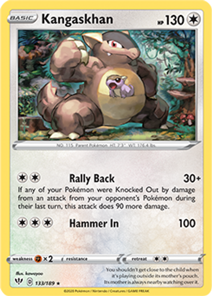 [SWSH03][DAA-133/189HR] Kangaskhan (Reverse Holo)