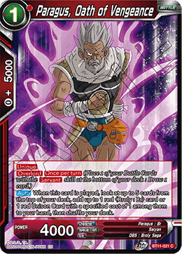 BT11-021C Paragus, Oath of Vengeance Foil