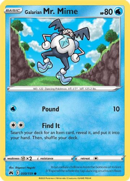 SWSH12A-030/159C Galarian Mr. Mime (Reverse Holo)