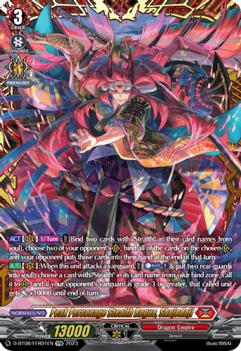 D-BT08/FFR01EN FFR Peak Personage Stealth Rogue, Shojodoji (FFR)
