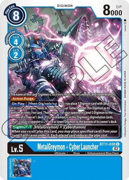 BT11-030U MetalGreymon + Cyber Launcher (Foil)