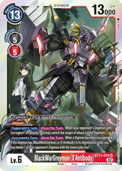 BT11-074SR BlackWarGreymon (X Antibody) (Foil)