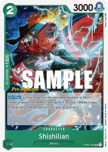 OP02-032UC Shishilian (Prerelease Stamp)