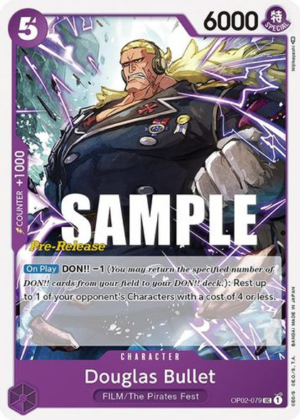 OP02-079UC Douglas Bullet (Prerelease Stamp)